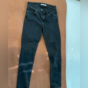 Levi 721 Black Skinny Jeans - Womens Size 26